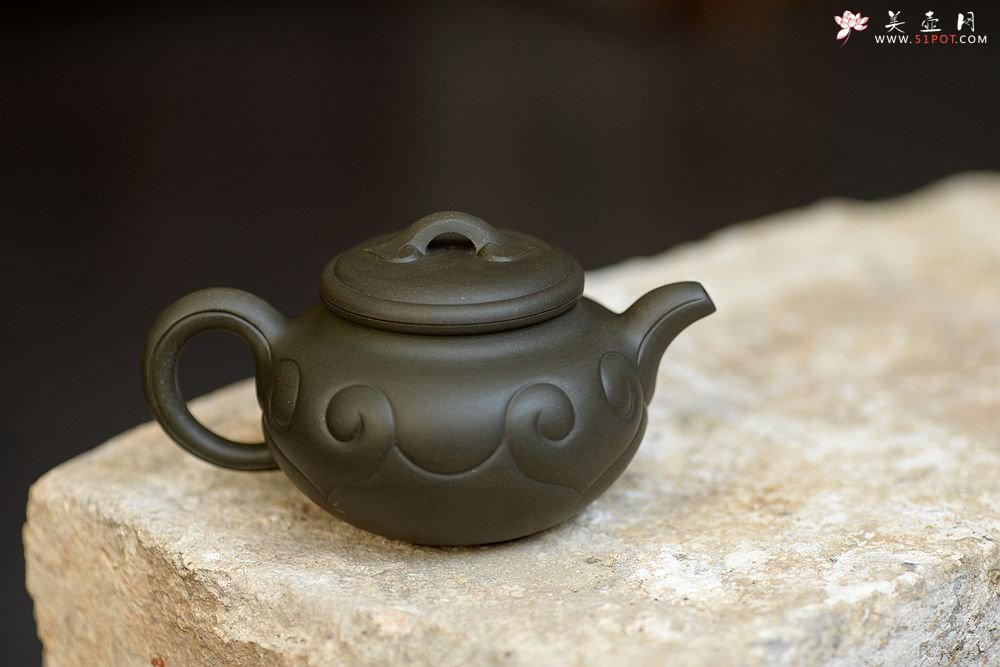 紫砂壶图片：青段仿古如意 典雅之作 雍容华贵~ 精工 - 美壶网