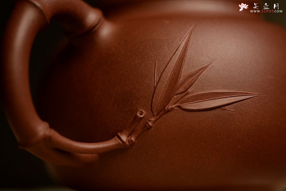 紫砂壶图片：史云棠高徒储俊伟作品 大品花货 饱满大气  全手智竹 - 美壶网