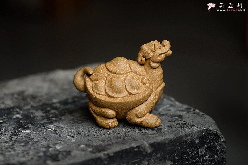 紫砂壶图片：优质段泥 做工精致 龙龟茶宠 - 美壶网