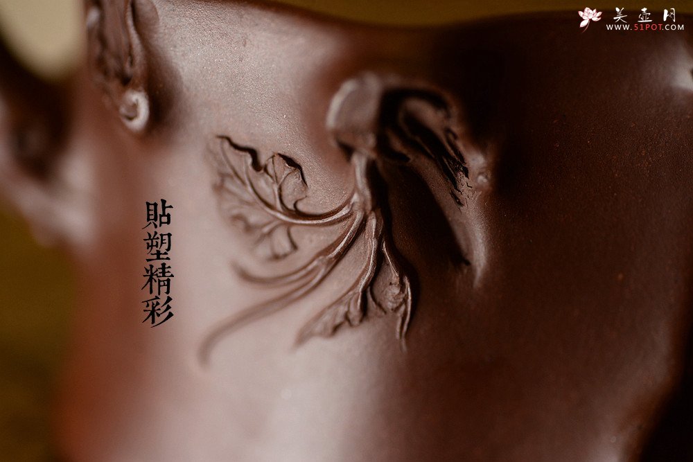 紫砂壶图片：花货奇才顾正芳近作 刚正挺拔  全手精品葡萄桩 - 美壶网