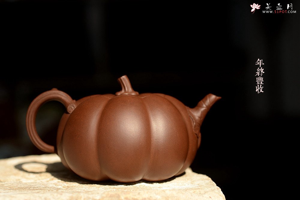 紫砂壶图片：花货奇才顾正芳新作 灵韵秀雅 全手南瓜 田园丰韵~ - 美壶网