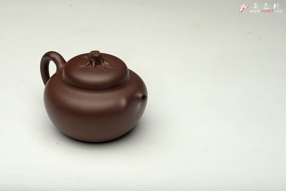 紫砂壶图片：高雪琴全手新作 敦厚悠然 简意花货~ 秋色 做工精致 - 美壶网
