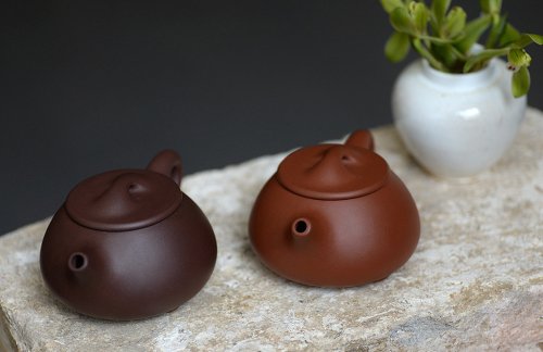 美壶定制紫砂壶 美壶特惠之石瓢对壶 传统实用 紫砂入门必选 原矿清水泥
