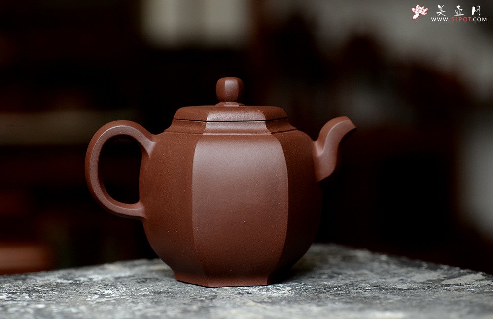 紫砂壶图片：马建鹏作品 美壶特惠 全手六方宝灯 工整挺拔 - 美壶网