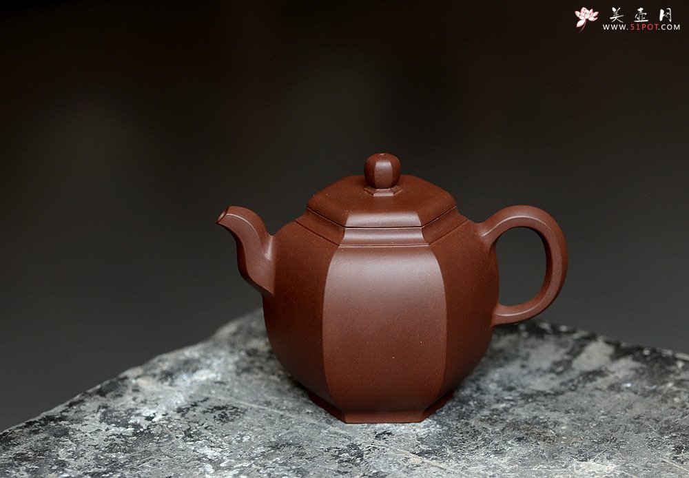 紫砂壶图片：马建鹏作品 美壶特惠 全手六方宝灯 工整挺拔 - 美壶网