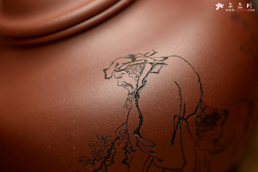 紫砂壶图片：大气饱满 优质清水 传统掇球 茶聚实用 - 美壶网