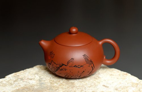 朱牧清紫砂壶 小巧可人 实用有趣 原矿赵庄朱泥之西施 原矿朱泥