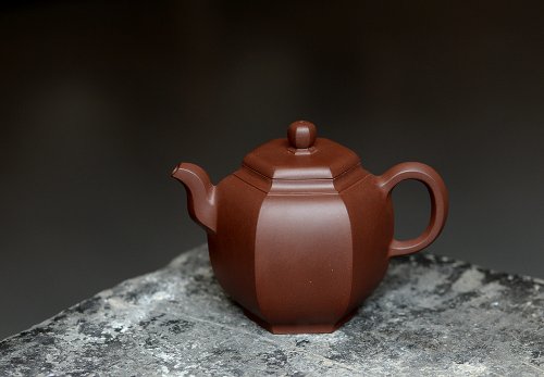 马建鹏紫砂壶 马建鹏作品 美壶特惠 全手六方宝灯 工整挺拔 原矿底槽清