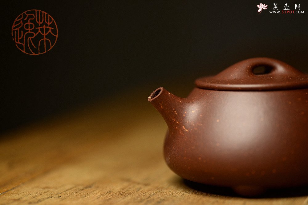 紫砂壶图片：紫泥调砂  永恒的经典 石瓢  - 美壶网