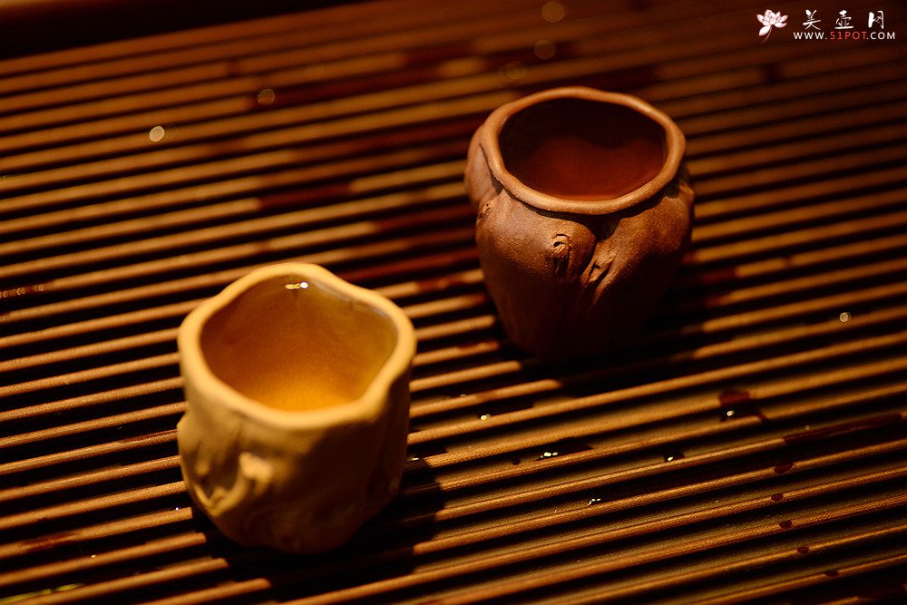 紫砂壶图片：美壶特惠 全手制作 特色主人杯 - 美壶网