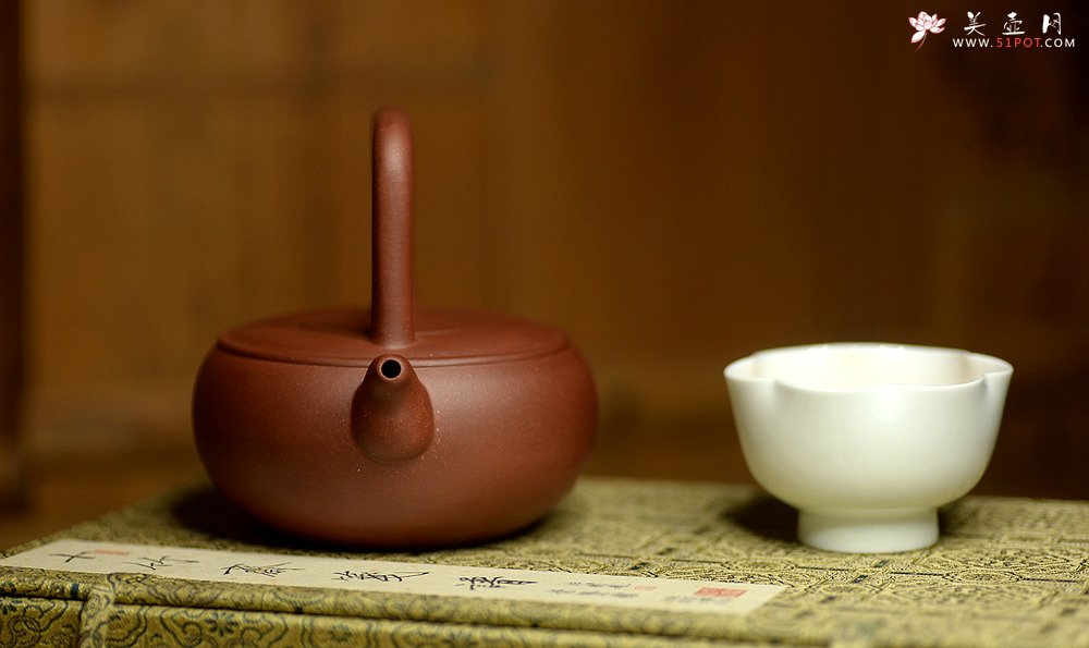 紫砂壶图片：张悦全手工新品 光明提梁 难度大 极品底槽清 - 美壶网