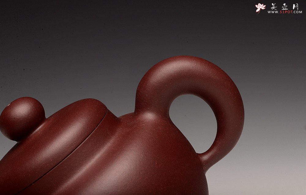 紫砂壶图片：道洪风格 雄厚可人 全手鼎珠 精工之作 - 美壶网