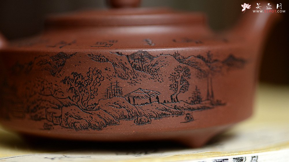 紫砂壶图片：通景山水之周盘 - 美壶网