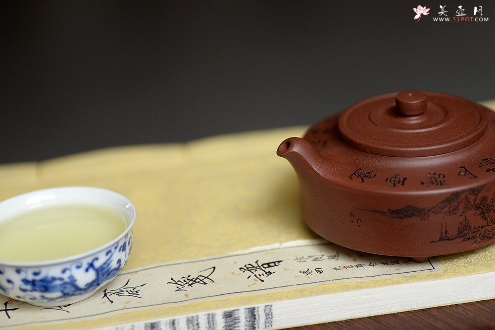 紫砂壶图片：通景山水之周盘 - 美壶网