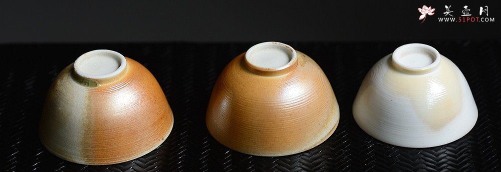 紫砂壶图片：定制精品 景德镇手工杯 柴烧自然落灰釉 每个不一样随机发货 - 美壶网