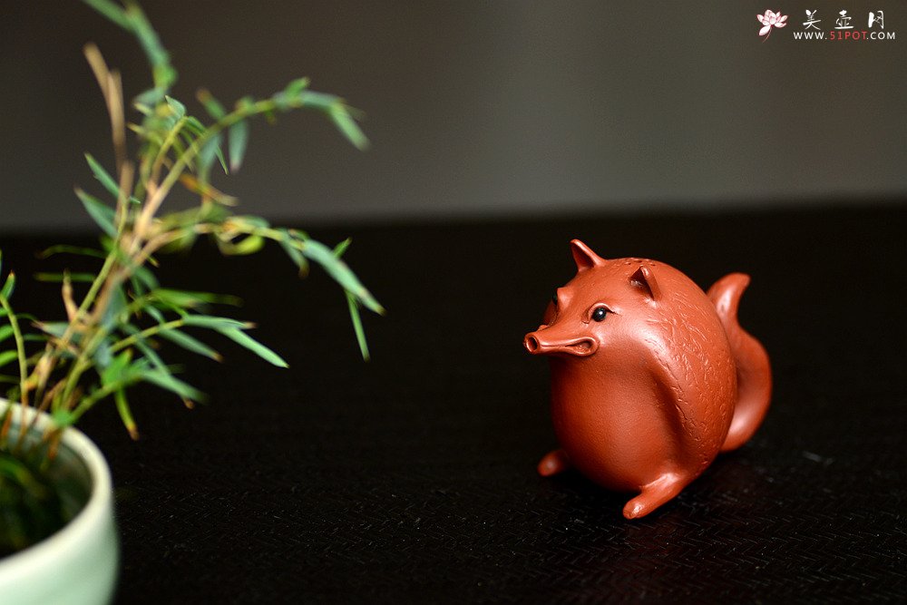 紫砂壶图片：施奇华最新文房水滴 好玩的茶宠 ~尾兽狐o(∩_∩)o  - 美壶网