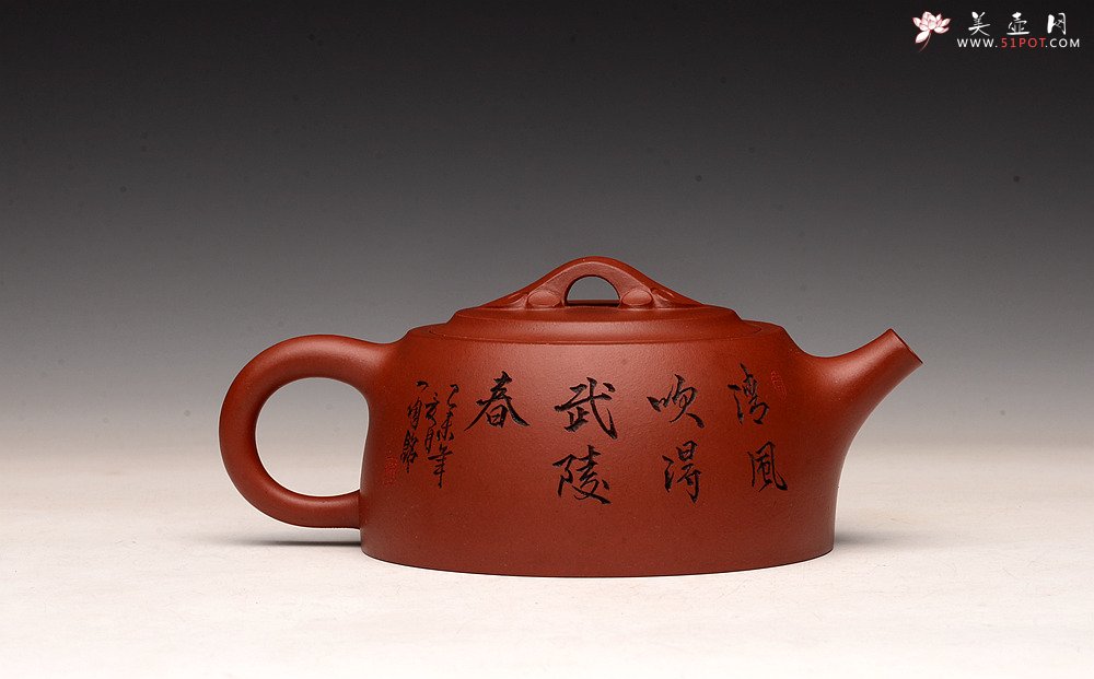紫砂壶图片：枫桥夜泊之如意井栏 大口实用 - 美壶网