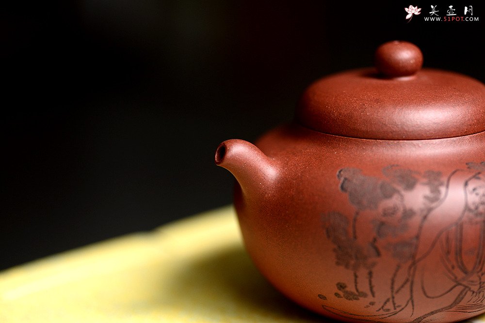 紫砂壶图片：美壶特惠 谭华斌作品 柿圆壶 圆润饱满  - 美壶网