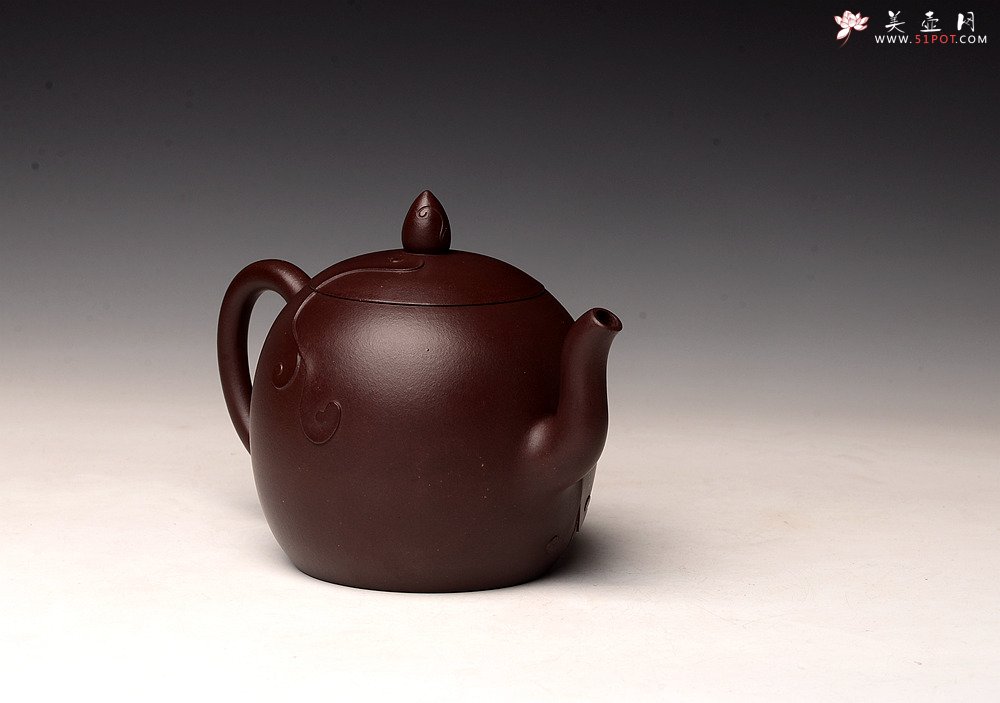 紫砂壶图片：高雪琴全手原创作品 飘逸 雅致 经典之作 全手娇阳 - 美壶网