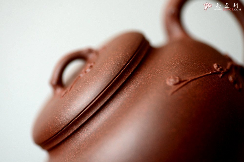 紫砂壶图片：潘丹初原创‘秀气’系列之腊梅 纯净底槽青 朴实素雅 刚挺 - 美壶网