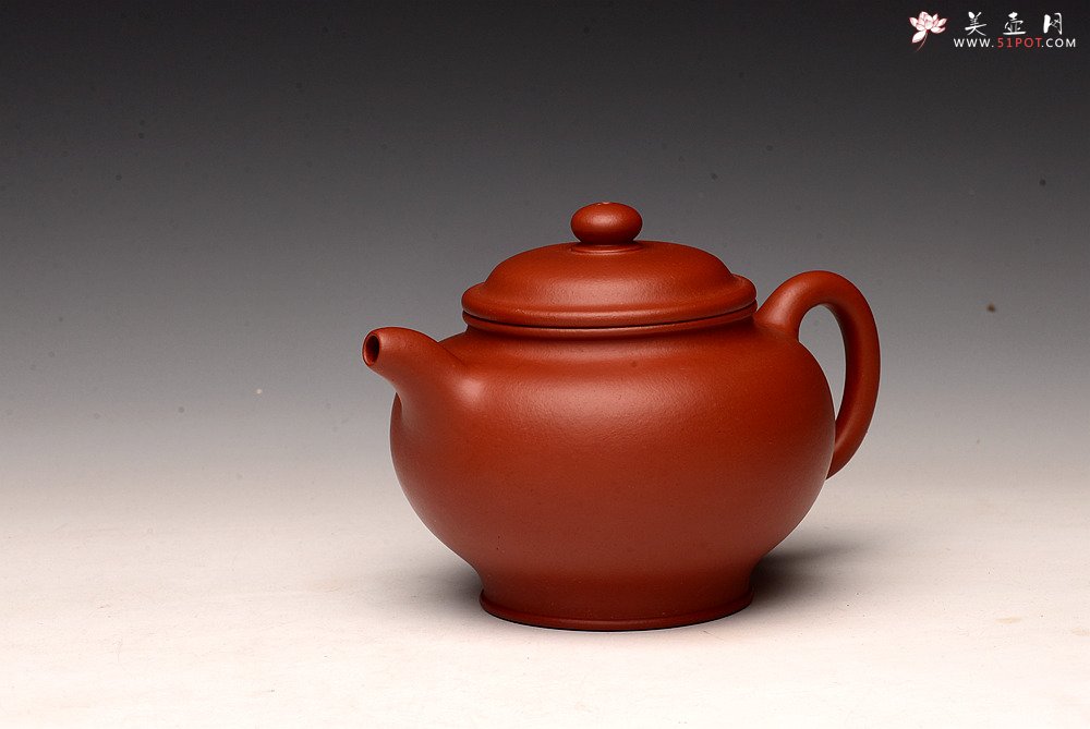 紫砂壶图片：徐亚春作品 传统实用 饱满周正 掇只 优质朱泥 - 美壶网