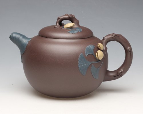 陈焱紫砂壶 开心果 原矿紫泥
