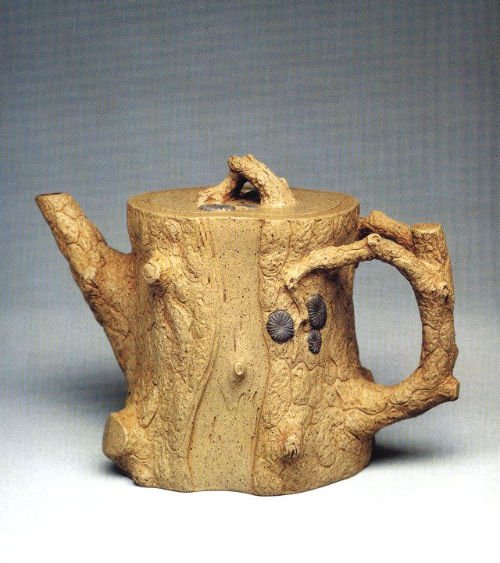 汪寅仙紫砂壶 松段壶 