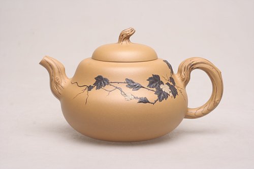 陈焱紫砂壶 乾坤葫芦 原矿段泥