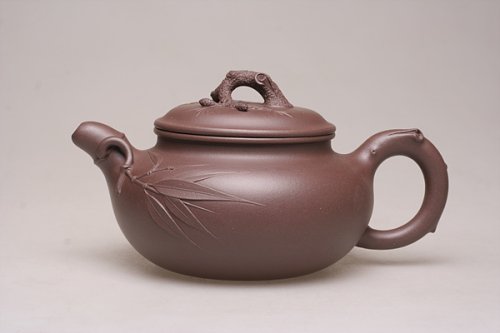陈焱紫砂壶 仿古三友壶 原矿紫泥