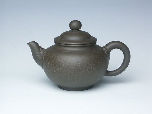 陈焱紫砂壶 鸿运如意 青灰泥