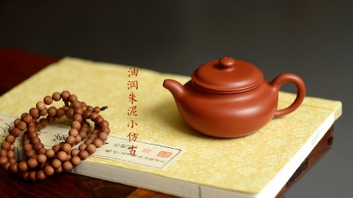 顾小英紫砂壶 手工练泥 矿质丰富 传统朱泥小仿古 夏日消暑利器 原矿朱泥