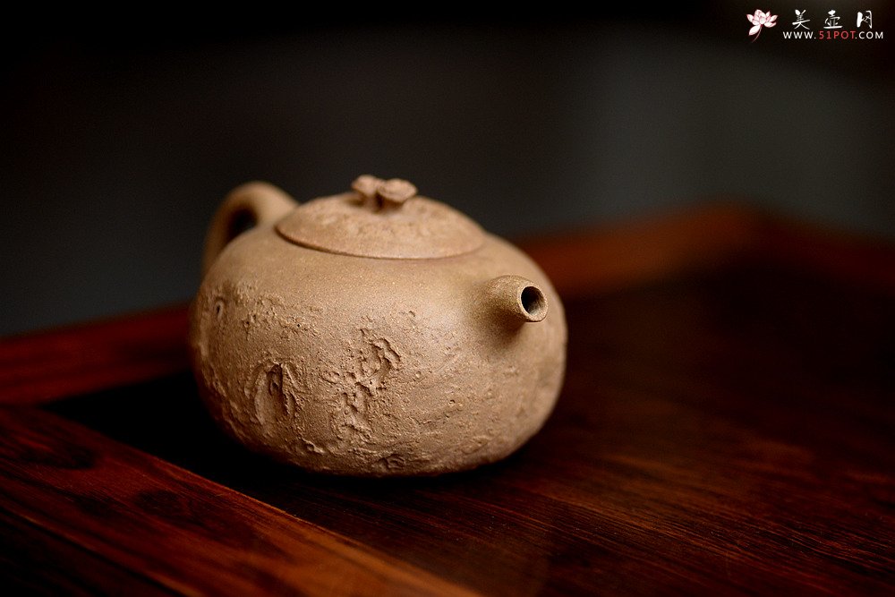 紫砂壶图片：姜建荣全手作品 古朴之味~~~沧桑质感 全手龚春 - 美壶网