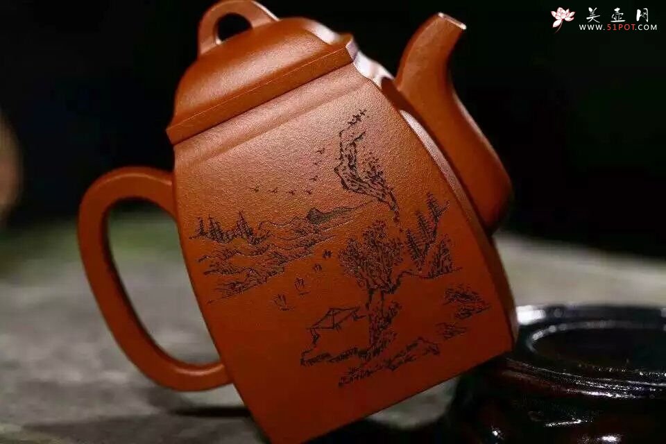 紫砂壶图片：汉方壶 - 美壶网