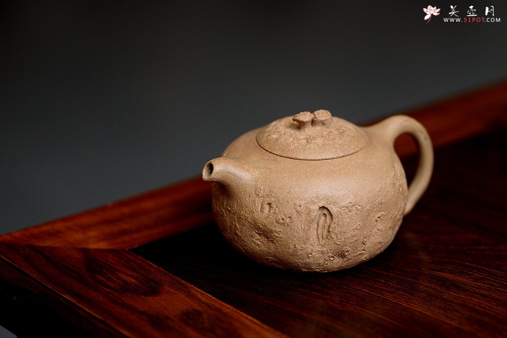 紫砂壶图片：姜建荣全手作品 古朴之味~~~沧桑质感 全手龚春 - 美壶网