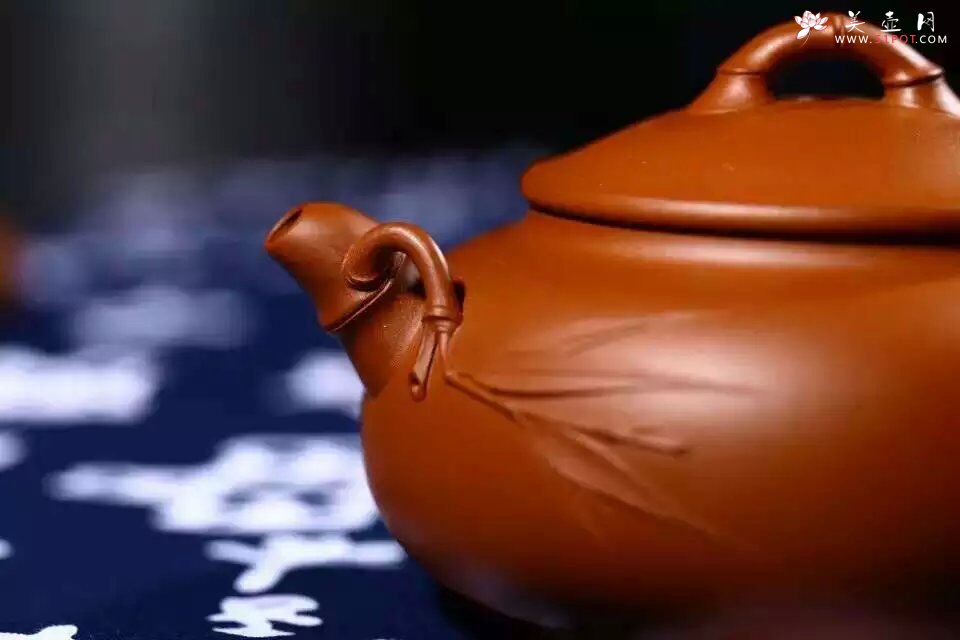 紫砂壶图片：扁竹鼓 - 美壶网