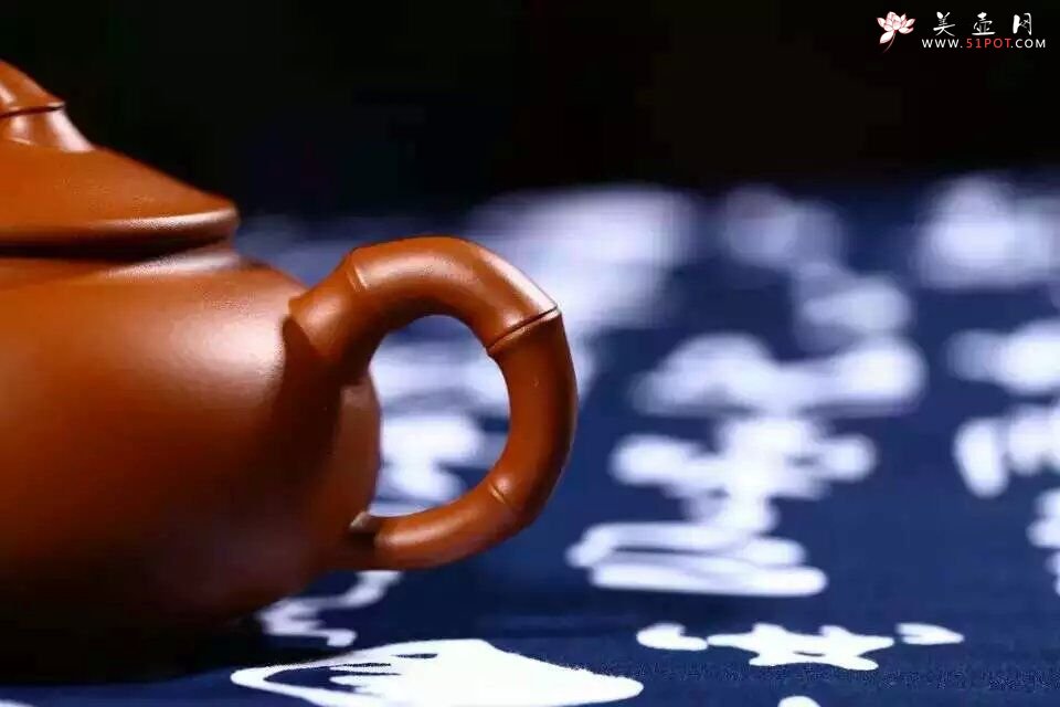 紫砂壶图片：扁竹鼓 - 美壶网