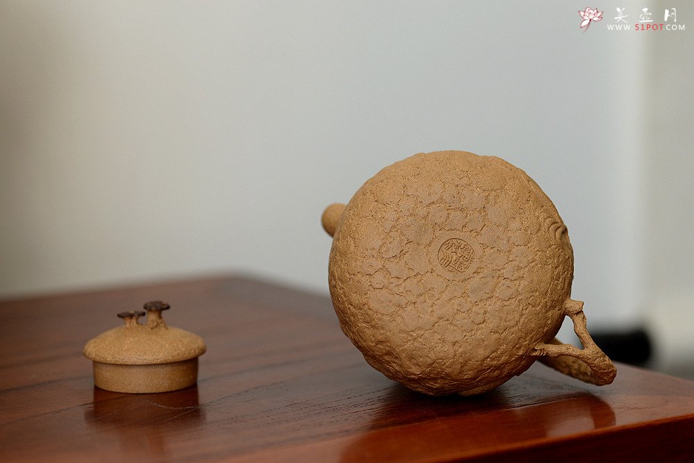 紫砂壶图片：谢多莲全手精品 游龙龚春 古朴之味 游龙生动逼真  - 美壶网