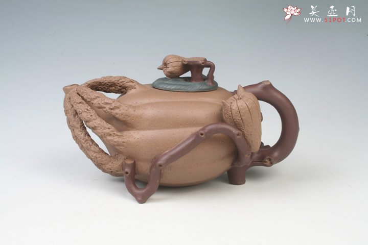 紫砂壶图片：佛手壶 - 美壶网