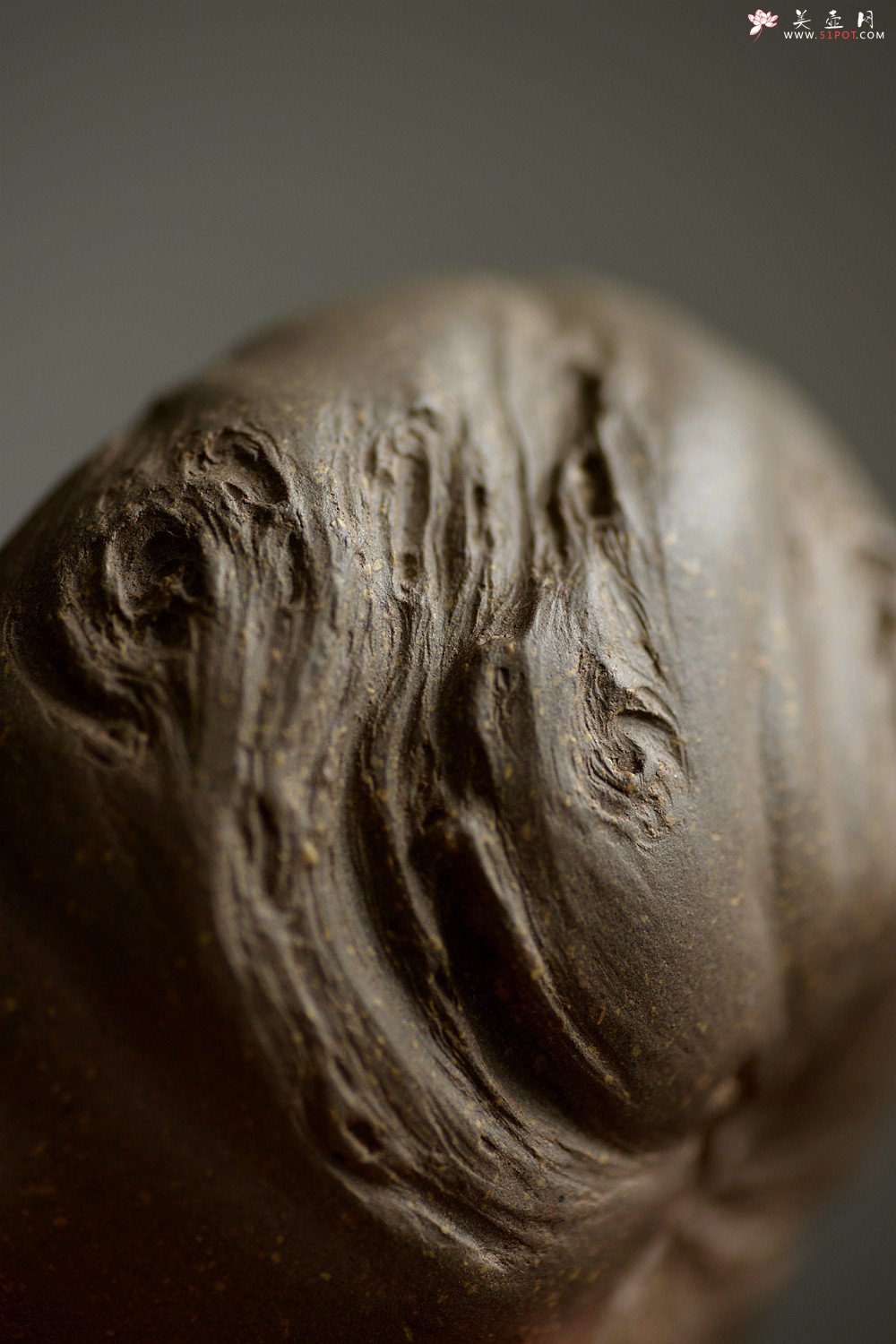 紫砂壶图片：林月长乙未年全手作品 返璞归真 清瘦山野清趣  香山秋林 - 美壶网