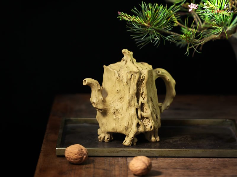 紫砂壶图片：树桩 - 美壶网