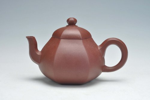 范云飞紫砂壶 六方梨形 原矿段泥