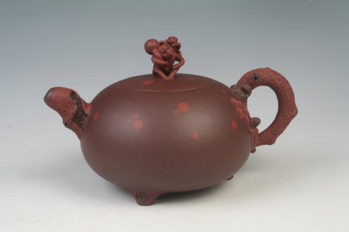 蒋益军紫砂壶 辈辈封侯 原矿紫泥