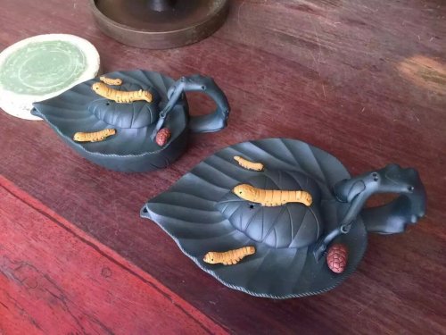 蒋美珍紫砂壶 【桑宝】对壶 原矿绿泥