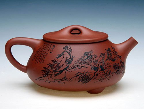 汪成友紫砂壶 饮中八仙 原矿清水泥