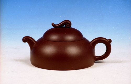朱叶新紫砂壶 如意浪花壶 原矿紫泥