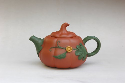 凌达君紫砂壶 小高金瓜壶 原矿清水泥