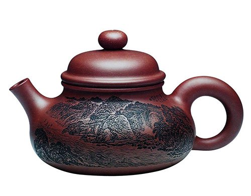 汪成友紫砂壶 三峡风光 原矿底槽清