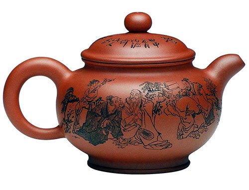 汪成友紫砂壶 香山九老 原矿清水泥