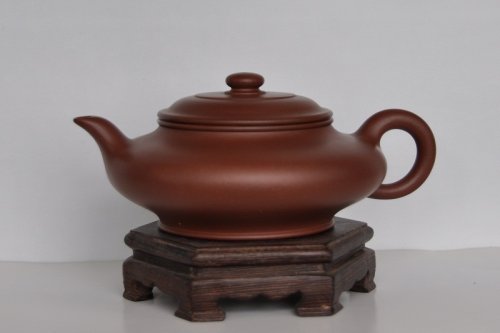 蔡应军紫砂壶 全手工虚扁壶 原矿底槽清