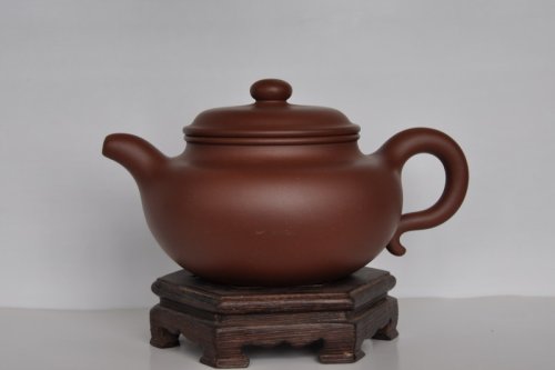 蔡应军紫砂壶 全手工大亨仿鼓仿古壶 原矿底槽清